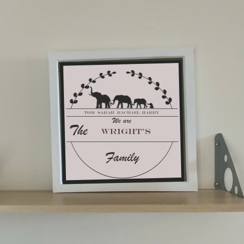Elephant Family Frame