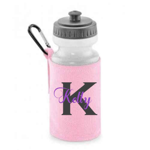 Personalised Water Bottle with Cover and Belt Clip